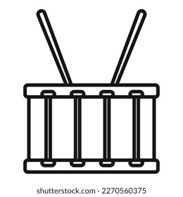 Concert drum icon outline vector. Kit music. Instrument acoustic