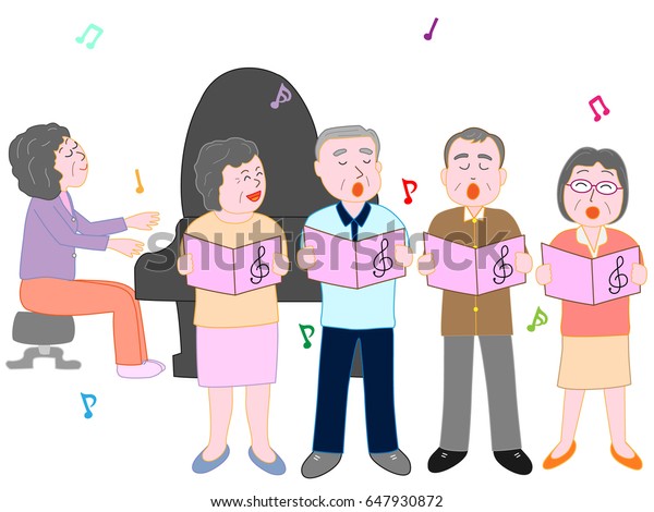 Concert Elderly Person Stock Vector (Royalty Free) 647930872 | Shutterstock