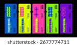 Concert Event Ticket Design. Vector Festival Sticker Mockup. Modern Party Pass Coupon. Template Music Concert Ticket.