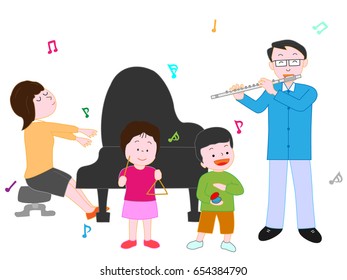 The concert of the family.