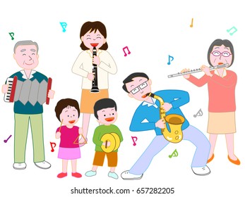 The concert of the family.