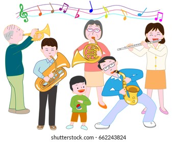 The concert of the family.