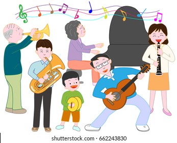 The concert of the family.