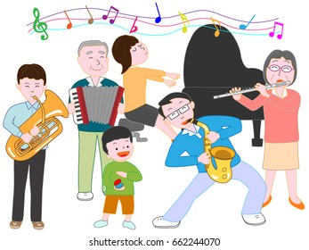 The concert of the family.