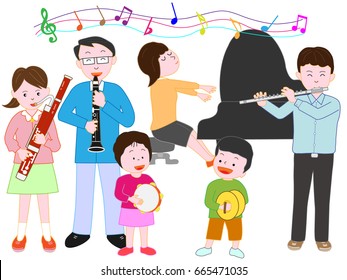 The concert of the family.