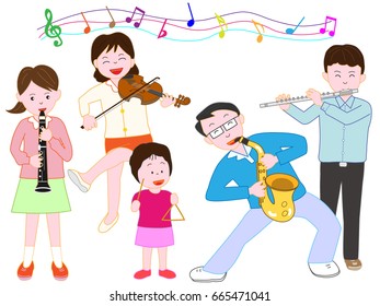 The concert of the family.