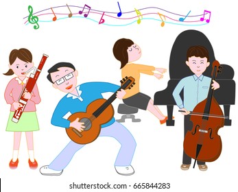 The concert of the family.