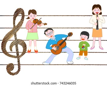 The concert of the family.