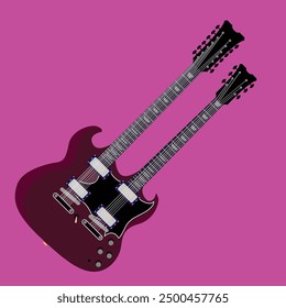 Concert guitar Design with nice background