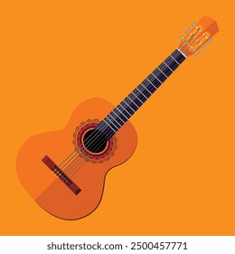 Concert guitar Design with nice background