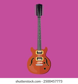 Concert guitar Design with nice background