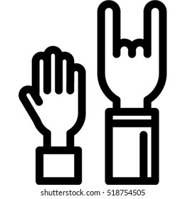 concert hands icon