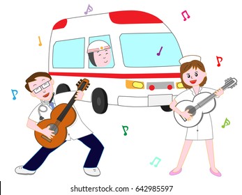 The concert at the hospital.