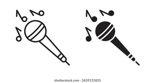 Concert icon vector editable. black vectors set