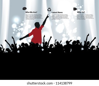 Concert illustration. Vector