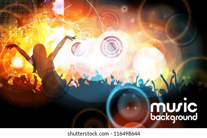 Concert illustration. Vector illustration