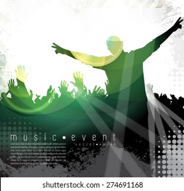 Concert illustration. Vector 
