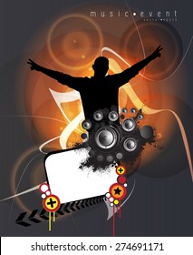 Concert illustration. Vector
