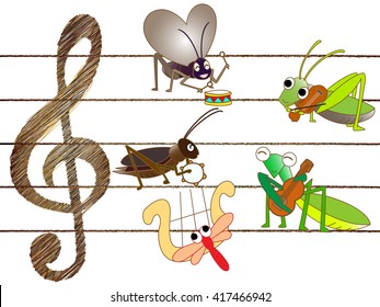 Concert of insects
