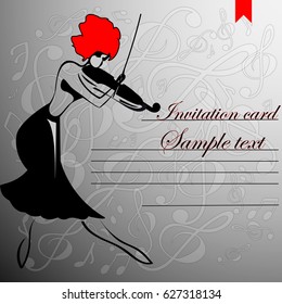 Concert invitation card