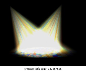 concert lighting against a dark background