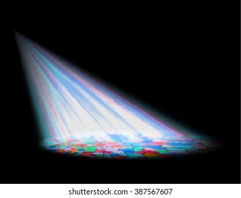 concert lighting against a dark background