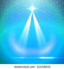 Concert lighting background. Vector illustration