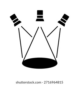 concert lights graphic icon vector