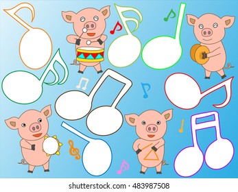 Concert of the piglet
