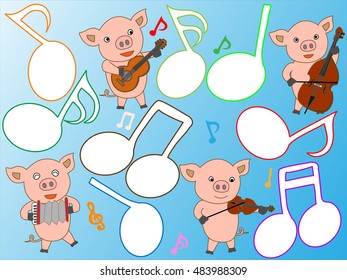 Concert of the piglet