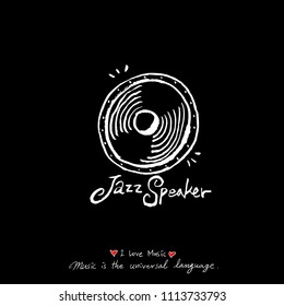concert poster / Sketchy music illustration - vector
