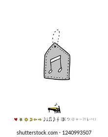 concert poster / Sketchy music illustration - vector