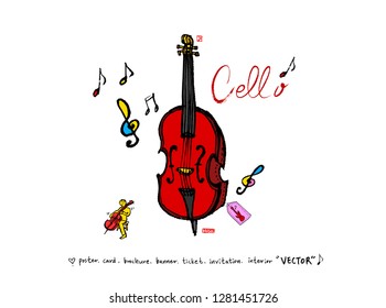 concert poster / Sketchy music illustration - vector