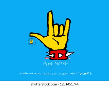 concert poster / Sketchy music illustration - vector