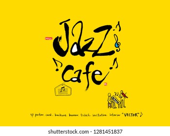 concert poster / Sketchy music illustration - vector
