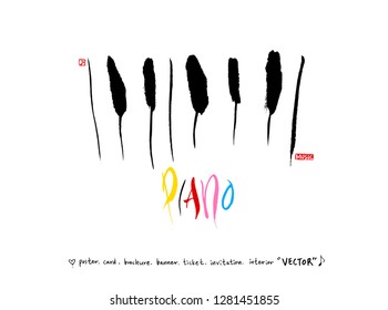 concert poster / Sketchy music illustration - vector