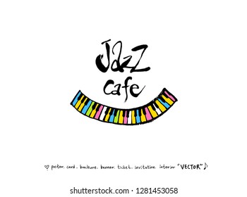 concert poster / Sketchy music illustration - vector