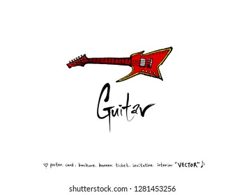 concert poster / Sketchy music illustration - vector