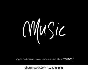 concert poster / Sketchy music illustration - vector
