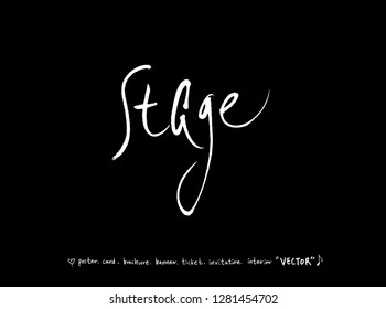 concert poster / Sketchy music illustration - vector