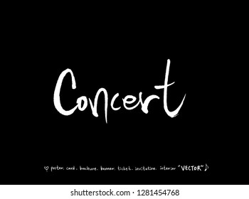 concert poster / Sketchy music illustration - vector