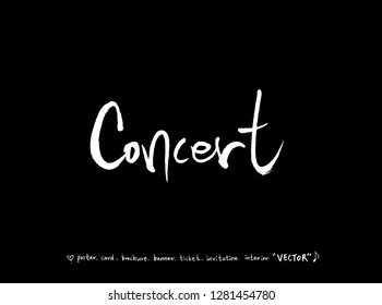 concert poster / Sketchy music illustration - vector