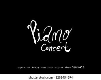 concert poster / Sketchy music illustration - vector