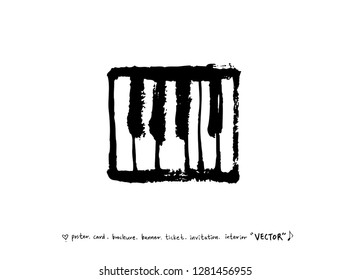 concert poster / Sketchy music illustration - vector