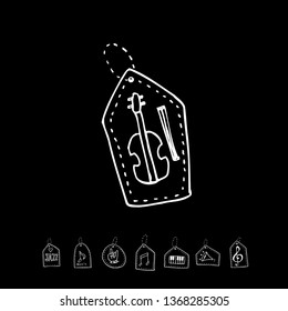 concert poster / Sketchy music illustration - vector