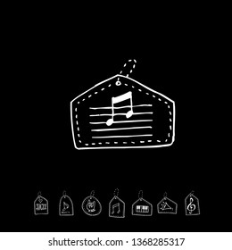 concert poster / Sketchy music illustration - vector