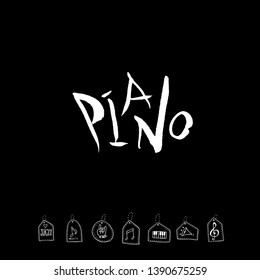 concert poster / Sketchy music illustration - vector
