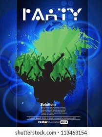 Concert poster. Vector illustration