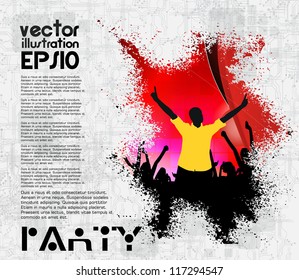 Concert poster. Vector illustration
