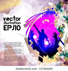 Concert poster. Vector illustration